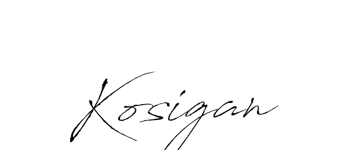 Kosigan stylish signature style. Best Handwritten Sign (Antro_Vectra) for my name. Handwritten Signature Collection Ideas for my name Kosigan. Kosigan signature style 6 images and pictures png