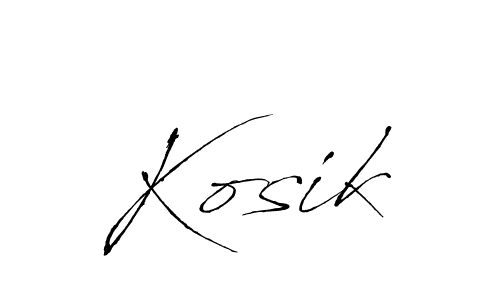 Similarly Antro_Vectra is the best handwritten signature design. Signature creator online .You can use it as an online autograph creator for name Kosik. Kosik signature style 6 images and pictures png