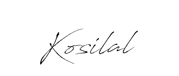 The best way (Antro_Vectra) to make a short signature is to pick only two or three words in your name. The name Kosilal include a total of six letters. For converting this name. Kosilal signature style 6 images and pictures png