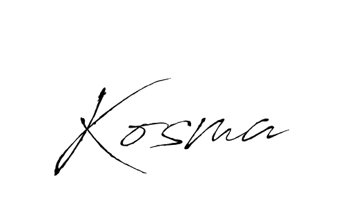 Best and Professional Signature Style for Kosma. Antro_Vectra Best Signature Style Collection. Kosma signature style 6 images and pictures png