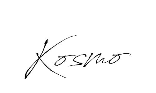 How to make Kosmo signature? Antro_Vectra is a professional autograph style. Create handwritten signature for Kosmo name. Kosmo signature style 6 images and pictures png
