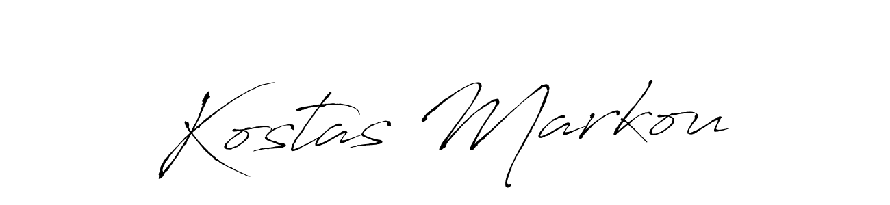 It looks lik you need a new signature style for name Kostas Markou. Design unique handwritten (Antro_Vectra) signature with our free signature maker in just a few clicks. Kostas Markou signature style 6 images and pictures png