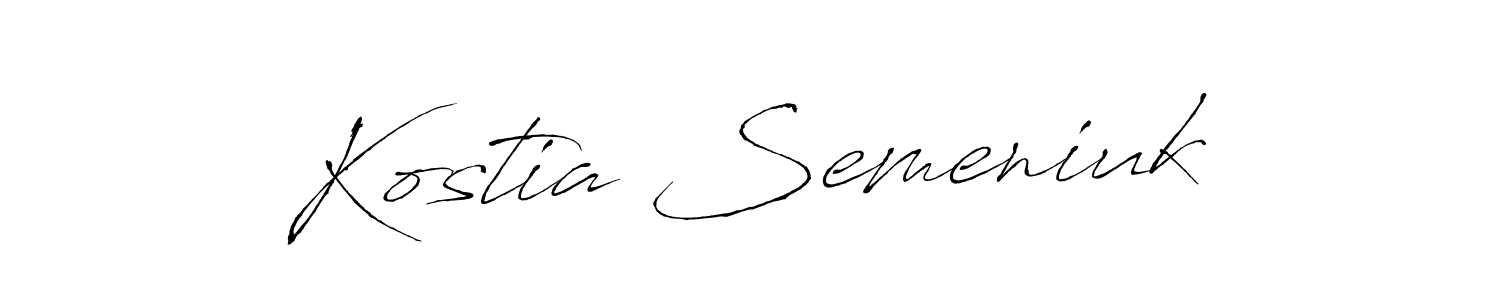 Also You can easily find your signature by using the search form. We will create Kostia Semeniuk name handwritten signature images for you free of cost using Antro_Vectra sign style. Kostia Semeniuk signature style 6 images and pictures png