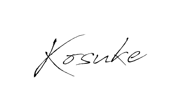 Kosuke stylish signature style. Best Handwritten Sign (Antro_Vectra) for my name. Handwritten Signature Collection Ideas for my name Kosuke. Kosuke signature style 6 images and pictures png