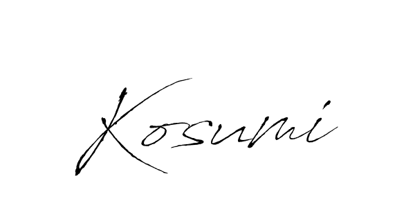How to make Kosumi name signature. Use Antro_Vectra style for creating short signs online. This is the latest handwritten sign. Kosumi signature style 6 images and pictures png
