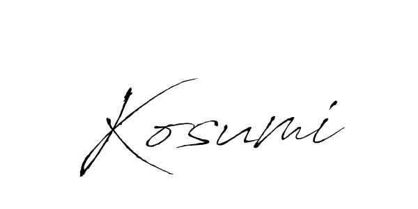 How to make Kosumi name signature. Use Antro_Vectra style for creating short signs online. This is the latest handwritten sign. Kosumi signature style 6 images and pictures png