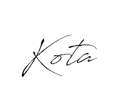 Use a signature maker to create a handwritten signature online. With this signature software, you can design (Antro_Vectra) your own signature for name Kota. Kota signature style 6 images and pictures png