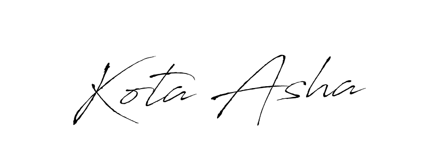 How to make Kota Asha signature? Antro_Vectra is a professional autograph style. Create handwritten signature for Kota Asha name. Kota Asha signature style 6 images and pictures png