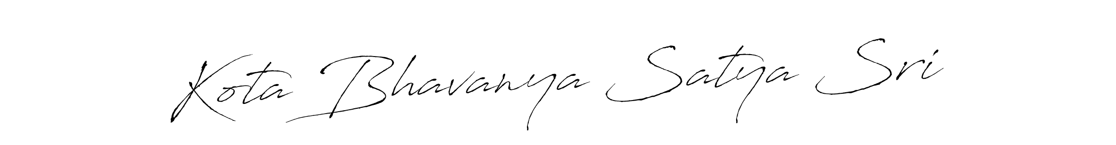 Antro_Vectra is a professional signature style that is perfect for those who want to add a touch of class to their signature. It is also a great choice for those who want to make their signature more unique. Get Kota Bhavanya Satya Sri name to fancy signature for free. Kota Bhavanya Satya Sri signature style 6 images and pictures png