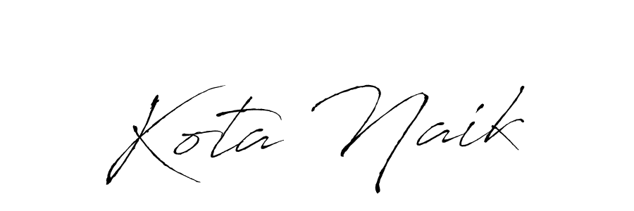 Use a signature maker to create a handwritten signature online. With this signature software, you can design (Antro_Vectra) your own signature for name Kota Naik. Kota Naik signature style 6 images and pictures png