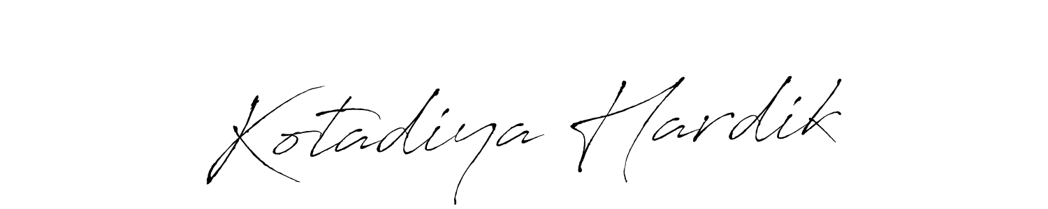 Create a beautiful signature design for name Kotadiya Hardik. With this signature (Antro_Vectra) fonts, you can make a handwritten signature for free. Kotadiya Hardik signature style 6 images and pictures png