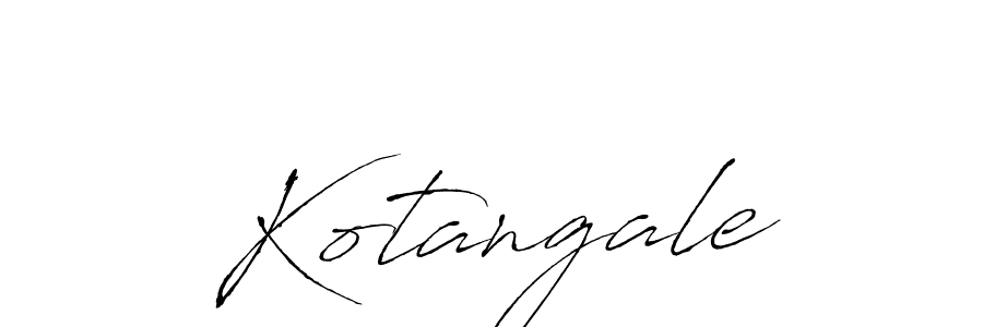 Use a signature maker to create a handwritten signature online. With this signature software, you can design (Antro_Vectra) your own signature for name Kotangale. Kotangale signature style 6 images and pictures png