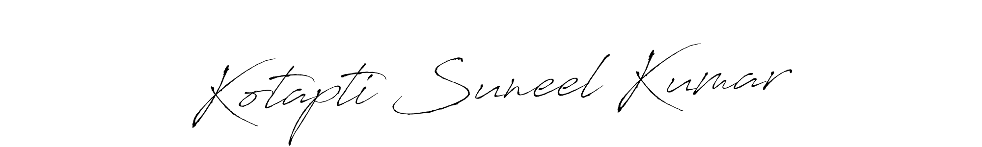 Use a signature maker to create a handwritten signature online. With this signature software, you can design (Antro_Vectra) your own signature for name Kotapti Suneel Kumar. Kotapti Suneel Kumar signature style 6 images and pictures png