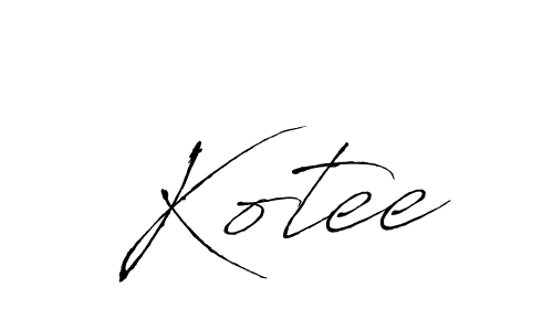 Similarly Antro_Vectra is the best handwritten signature design. Signature creator online .You can use it as an online autograph creator for name Kotee. Kotee signature style 6 images and pictures png