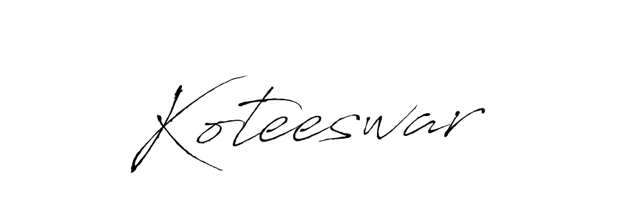 Make a beautiful signature design for name Koteeswar. With this signature (Antro_Vectra) style, you can create a handwritten signature for free. Koteeswar signature style 6 images and pictures png