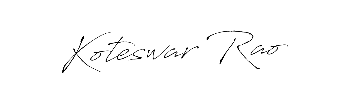 Create a beautiful signature design for name Koteswar Rao. With this signature (Antro_Vectra) fonts, you can make a handwritten signature for free. Koteswar Rao signature style 6 images and pictures png