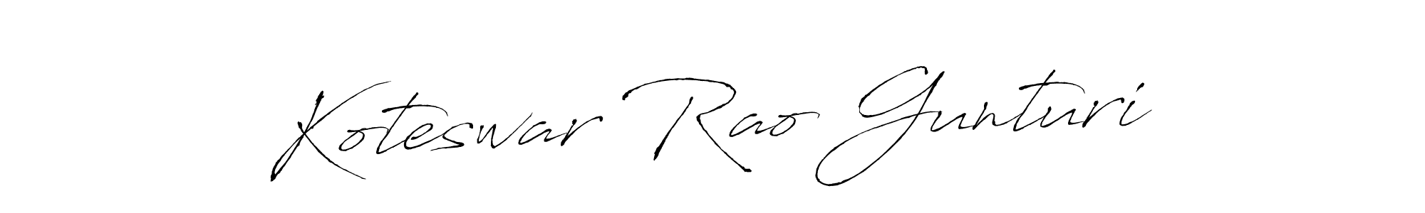 The best way (Antro_Vectra) to make a short signature is to pick only two or three words in your name. The name Koteswar Rao Gunturi include a total of six letters. For converting this name. Koteswar Rao Gunturi signature style 6 images and pictures png