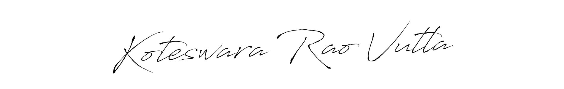 Make a beautiful signature design for name Koteswara Rao Vutla. With this signature (Antro_Vectra) style, you can create a handwritten signature for free. Koteswara Rao Vutla signature style 6 images and pictures png