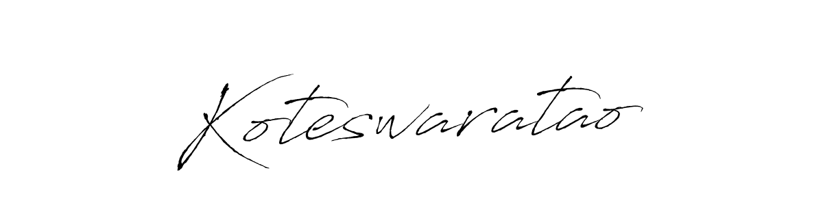 Also You can easily find your signature by using the search form. We will create Koteswaratao name handwritten signature images for you free of cost using Antro_Vectra sign style. Koteswaratao signature style 6 images and pictures png