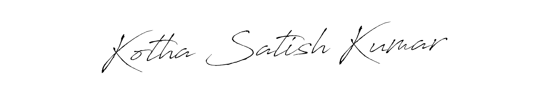 You should practise on your own different ways (Antro_Vectra) to write your name (Kotha Satish Kumar) in signature. don't let someone else do it for you. Kotha Satish Kumar signature style 6 images and pictures png
