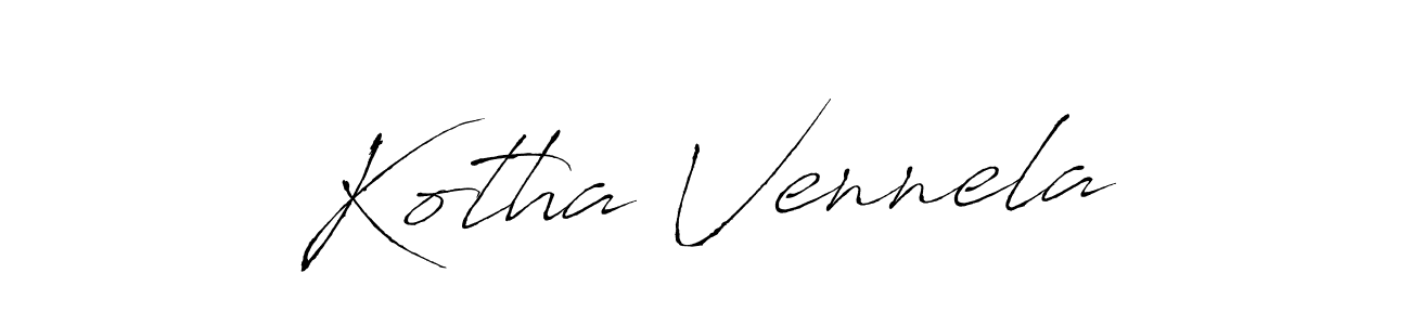 Kotha Vennela stylish signature style. Best Handwritten Sign (Antro_Vectra) for my name. Handwritten Signature Collection Ideas for my name Kotha Vennela. Kotha Vennela signature style 6 images and pictures png