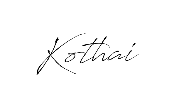 How to make Kothai signature? Antro_Vectra is a professional autograph style. Create handwritten signature for Kothai name. Kothai signature style 6 images and pictures png