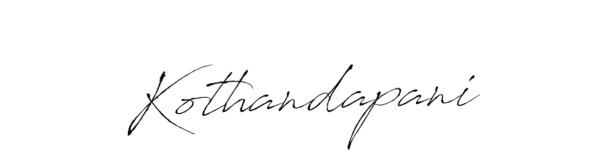 Similarly Antro_Vectra is the best handwritten signature design. Signature creator online .You can use it as an online autograph creator for name Kothandapani. Kothandapani signature style 6 images and pictures png