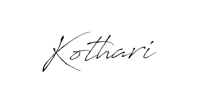 Use a signature maker to create a handwritten signature online. With this signature software, you can design (Antro_Vectra) your own signature for name Kothari. Kothari signature style 6 images and pictures png