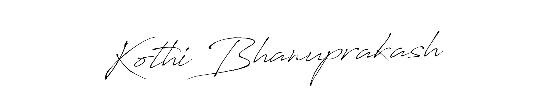 You should practise on your own different ways (Antro_Vectra) to write your name (Kothi Bhanuprakash) in signature. don't let someone else do it for you. Kothi Bhanuprakash signature style 6 images and pictures png