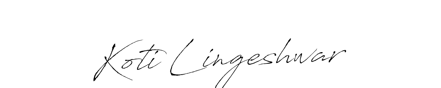 Also we have Koti Lingeshwar name is the best signature style. Create professional handwritten signature collection using Antro_Vectra autograph style. Koti Lingeshwar signature style 6 images and pictures png