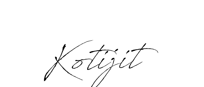 How to make Kotijit signature? Antro_Vectra is a professional autograph style. Create handwritten signature for Kotijit name. Kotijit signature style 6 images and pictures png