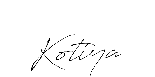 How to make Kotiya signature? Antro_Vectra is a professional autograph style. Create handwritten signature for Kotiya name. Kotiya signature style 6 images and pictures png