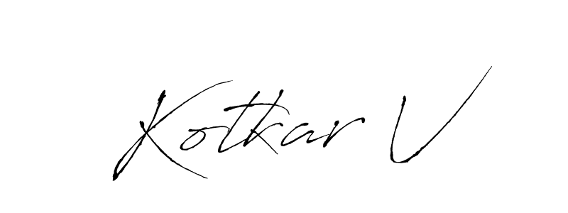 How to Draw Kotkar V signature style? Antro_Vectra is a latest design signature styles for name Kotkar V. Kotkar V signature style 6 images and pictures png