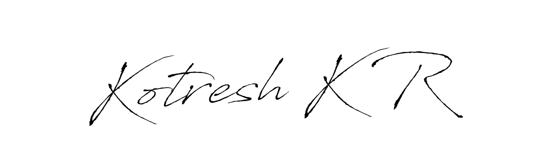 You can use this online signature creator to create a handwritten signature for the name Kotresh K R. This is the best online autograph maker. Kotresh K R signature style 6 images and pictures png