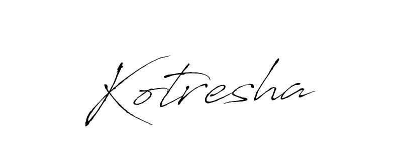 Design your own signature with our free online signature maker. With this signature software, you can create a handwritten (Antro_Vectra) signature for name Kotresha. Kotresha signature style 6 images and pictures png