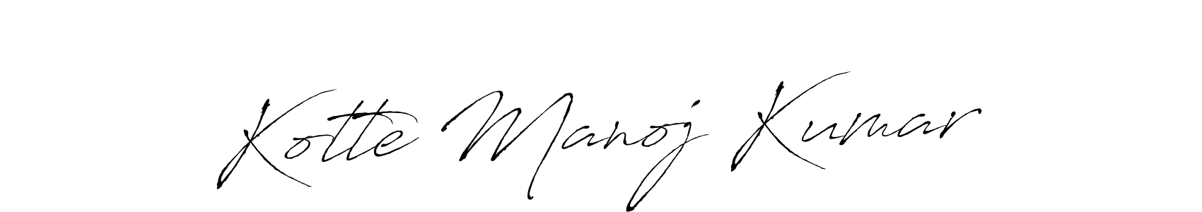 It looks lik you need a new signature style for name Kotte Manoj Kumar. Design unique handwritten (Antro_Vectra) signature with our free signature maker in just a few clicks. Kotte Manoj Kumar signature style 6 images and pictures png