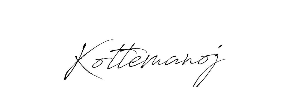 Use a signature maker to create a handwritten signature online. With this signature software, you can design (Antro_Vectra) your own signature for name Kottemanoj. Kottemanoj signature style 6 images and pictures png