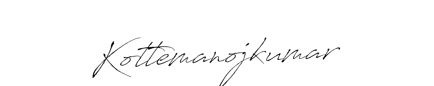 Make a beautiful signature design for name Kottemanojkumar. With this signature (Antro_Vectra) style, you can create a handwritten signature for free. Kottemanojkumar signature style 6 images and pictures png