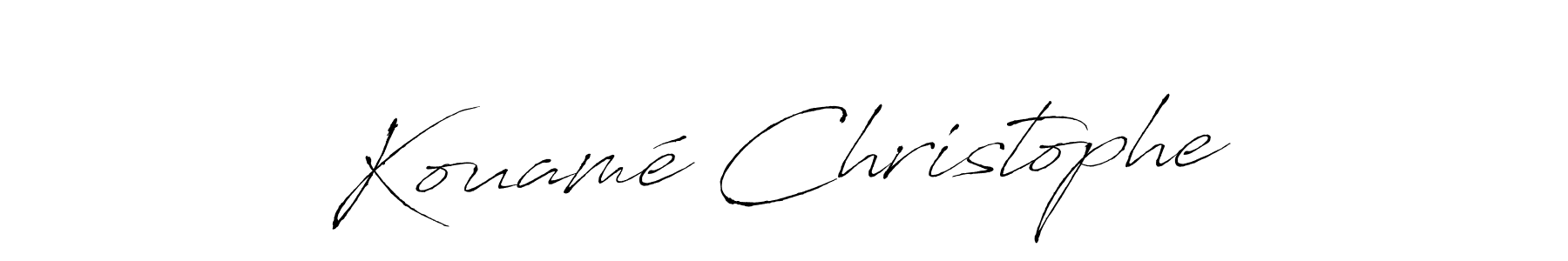 Kouamé Christophe stylish signature style. Best Handwritten Sign (Antro_Vectra) for my name. Handwritten Signature Collection Ideas for my name Kouamé Christophe. Kouamé Christophe signature style 6 images and pictures png