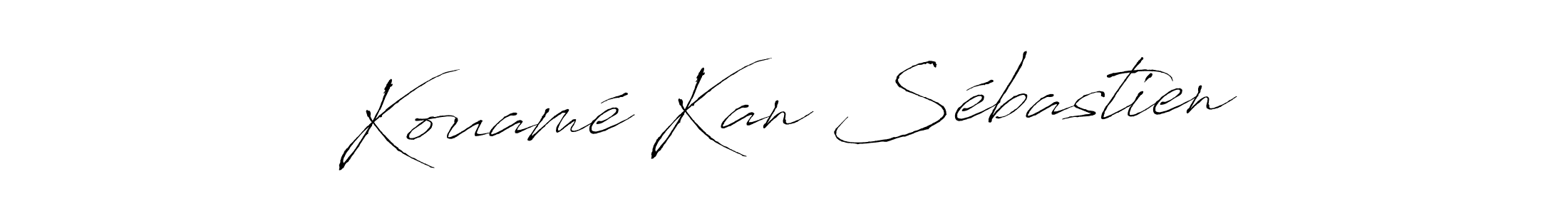 Kouamé Kan Sébastien stylish signature style. Best Handwritten Sign (Antro_Vectra) for my name. Handwritten Signature Collection Ideas for my name Kouamé Kan Sébastien. Kouamé Kan Sébastien signature style 6 images and pictures png