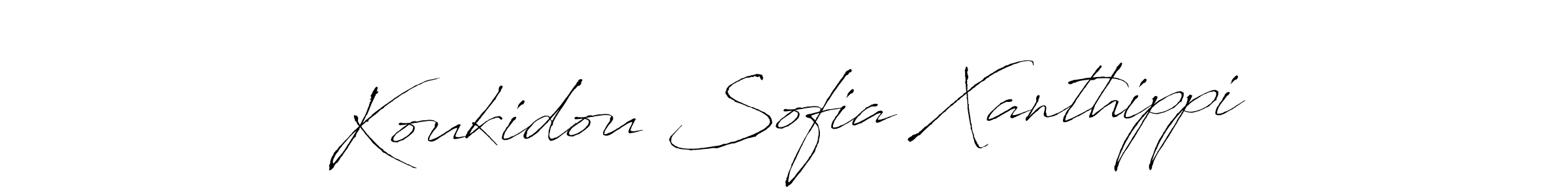 Also we have Koukidou Sofia Xanthippi name is the best signature style. Create professional handwritten signature collection using Antro_Vectra autograph style. Koukidou Sofia Xanthippi signature style 6 images and pictures png