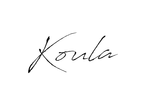 Koula stylish signature style. Best Handwritten Sign (Antro_Vectra) for my name. Handwritten Signature Collection Ideas for my name Koula. Koula signature style 6 images and pictures png