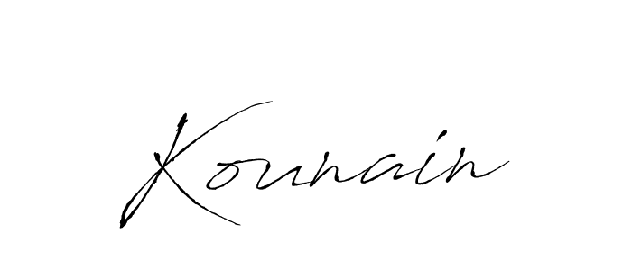 The best way (Antro_Vectra) to make a short signature is to pick only two or three words in your name. The name Kounain include a total of six letters. For converting this name. Kounain signature style 6 images and pictures png