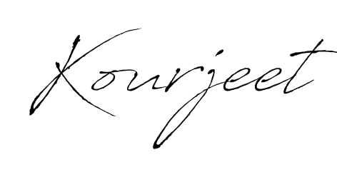 Get an exclusive digital autograph for Kourjeet. The Antro_Vectra typeface captures the charm of real penmanship on paper. Kourjeet signature style 6 images and pictures png