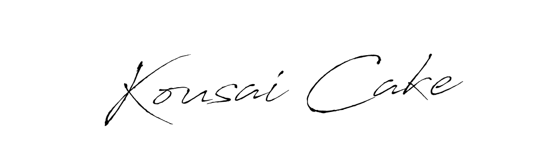 Also we have Kousai Cake name is the best signature style. Create professional handwritten signature collection using Antro_Vectra autograph style. Kousai Cake signature style 6 images and pictures png