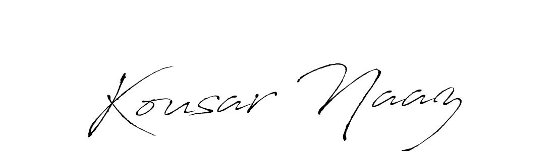 Use a signature maker to create a handwritten signature online. With this signature software, you can design (Antro_Vectra) your own signature for name Kousar Naaz. Kousar Naaz signature style 6 images and pictures png