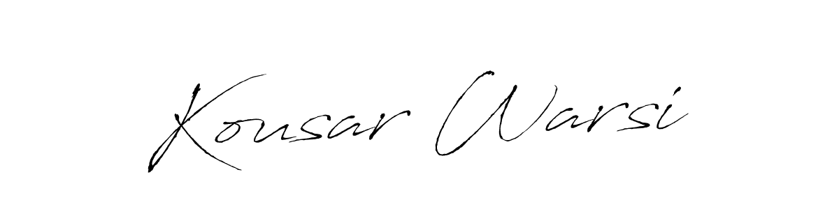 Also You can easily find your signature by using the search form. We will create Kousar Warsi name handwritten signature images for you free of cost using Antro_Vectra sign style. Kousar Warsi signature style 6 images and pictures png