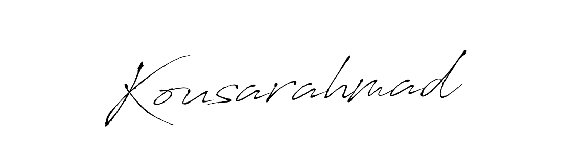 You should practise on your own different ways (Antro_Vectra) to write your name (Kousarahmad) in signature. don't let someone else do it for you. Kousarahmad signature style 6 images and pictures png