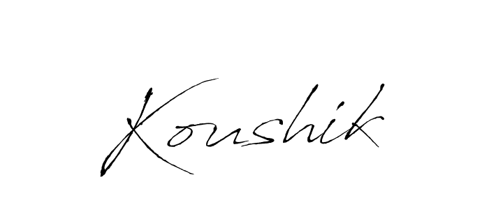 How to Draw Koushik signature style? Antro_Vectra is a latest design signature styles for name Koushik. Koushik signature style 6 images and pictures png