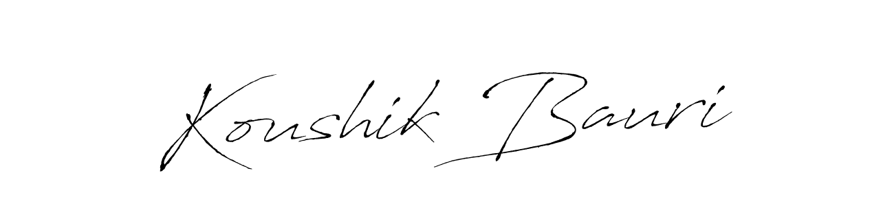 Use a signature maker to create a handwritten signature online. With this signature software, you can design (Antro_Vectra) your own signature for name Koushik Bauri. Koushik Bauri signature style 6 images and pictures png